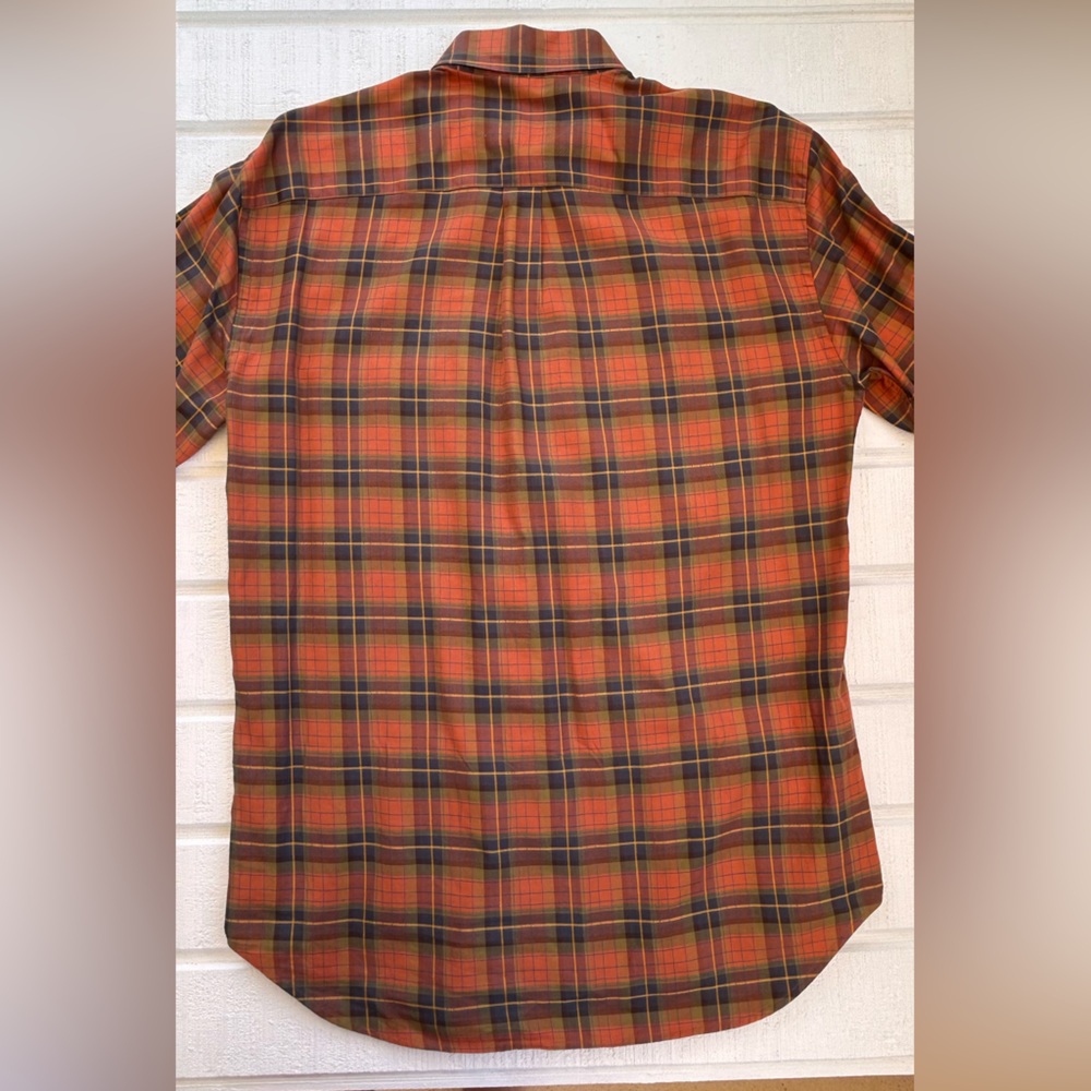 Robert Talbott Men’s Button Down Flannel Shirt Me… - image 5